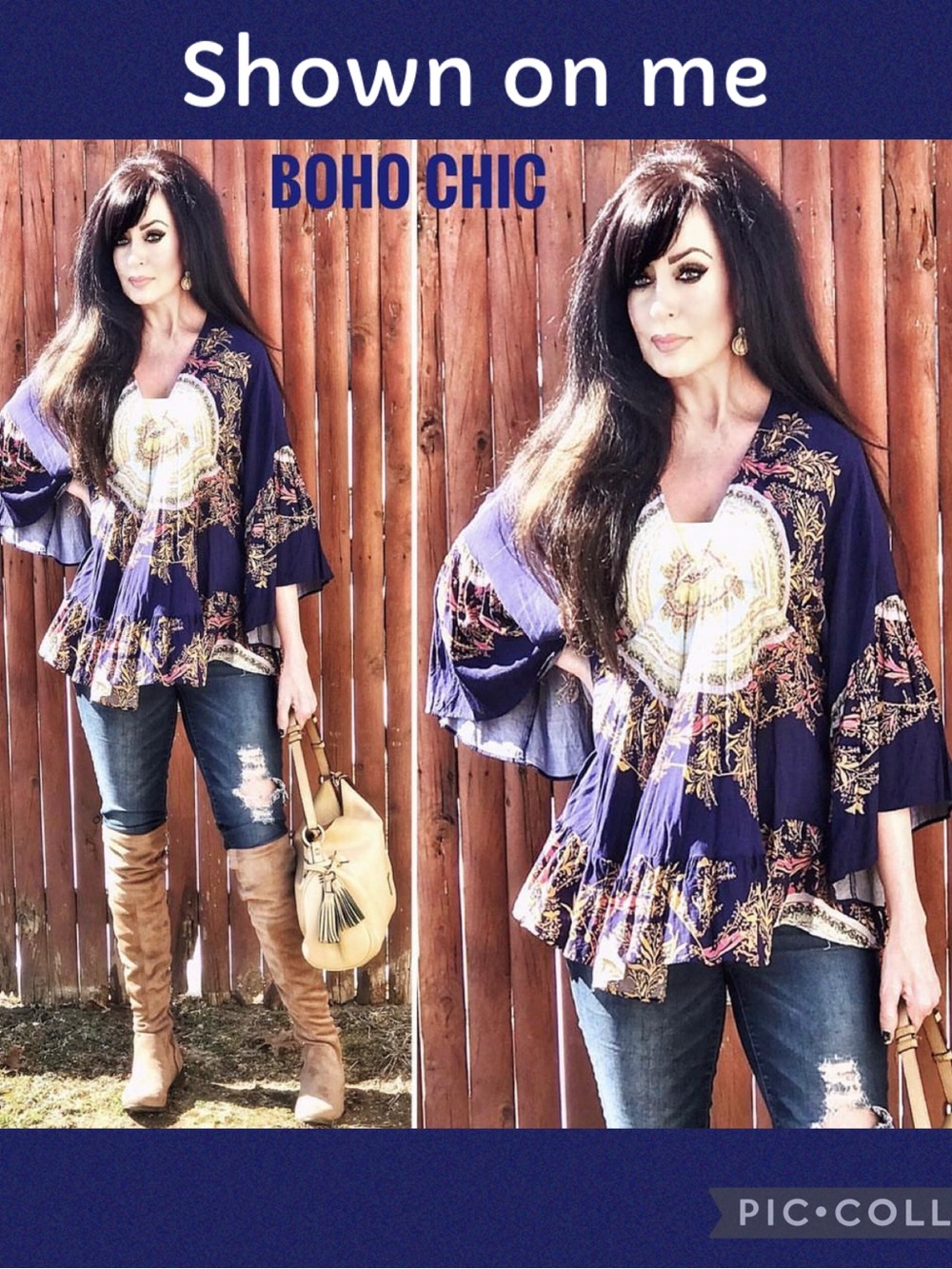 Free People Boho Hi-Lo Blouse